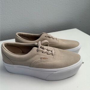 Vans Women's Beige Platform Sneakers